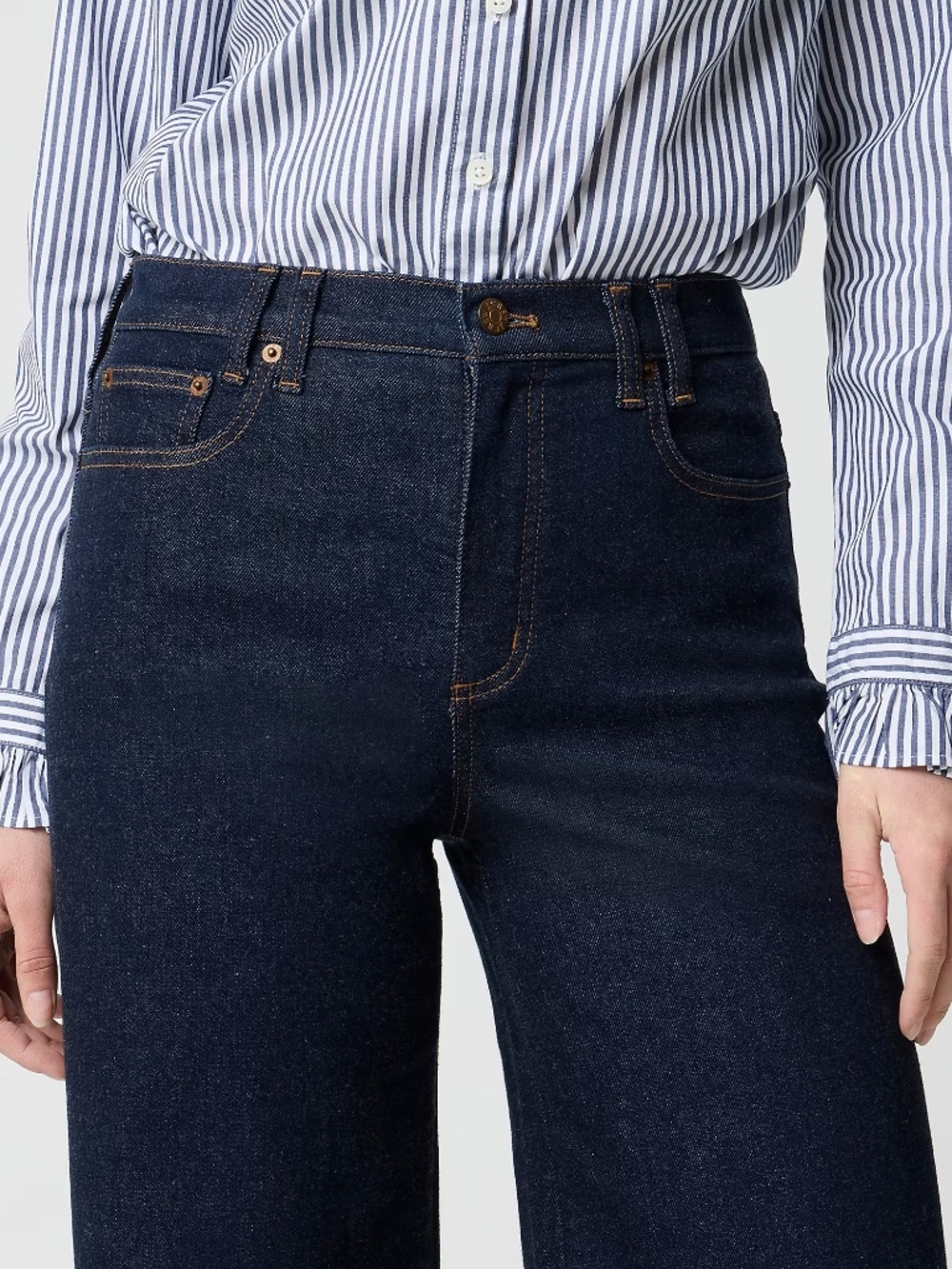 J.Crew Modern Wide Leg in Soft Rinse, Size 29 Petite - Picture 2 of 9